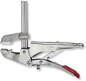 Bessey SuperGrip Grip Plier and Clamp All in One - 4 In Jaw Capacity - 2.5-Inch Throat Depth - SG4 - Applicable for General Clamping, Metal Fabrication, Welding, Plumbing, Woodworking, & Construction