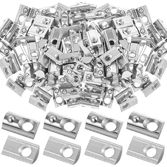 Yaocom 100 Pcs 4040 Series M8 T Nuts Half Roll in Spring