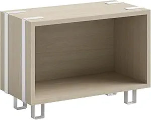 Safco 17.25 Inch Tall Wooden Ready Home Office Work Space Stackable Storage Cabinet Bookshelf Filing Unit Organizer Dcor, Beige