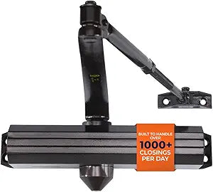 Boomerang D4016 Medium/Heavy-Duty Designer Auto Commercial Door Closer, Multiple Mount Options, Door Closer for High Traffic Areas, ADA & UL 3 Hour Fire Rated, Dark Bronze (US10B)