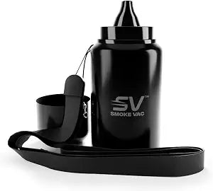 SmokeVac Handheld Personal Air Filter with 4-Layer Filtration & One-Way Check Valve  Portable Mist Eraser & Odor Eliminator for Home, Car, Travel & Events (Black)