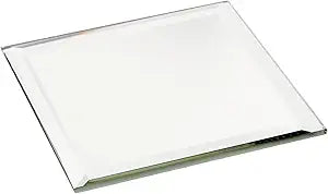 Plymor 3" Square, 3mm Thick Beveled Glass Mirror, Pack of 24