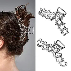 2PCS Metal Large Hair Claw Clips for Thick and Thin Hair for Women