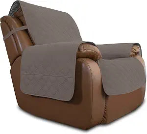 Easy-Going Waterproof Non-Slip Couch Cover, Large Recliner, Taupe