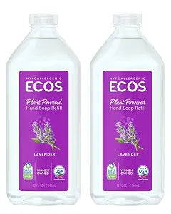 Earth Friendly Products - Rejuvenate Your Hands with Plant-Based Goodness: Lavender Hand Soap Refill (2 Pack - 32 oz Each)