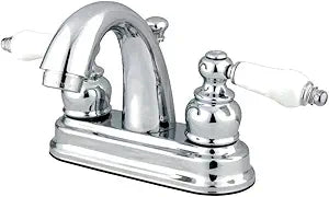 Kingston Brass GKB5611PL 4 in. Centerset Bathroom Faucet, Polished Chrome