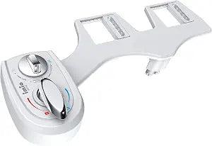 BD186 Bidet Attachment, Hot and Cold Water Bidet, Dual Nozzle, Self-Cleaning, Adjustable Water Pressure