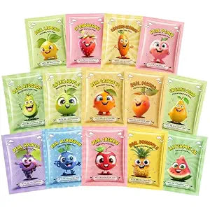 14 PCS Fruit Face Masks Skincare,Sheet Facial Mask Skincare Gifts Set,Plant and fruit mask, Kids Face Mask Spa Day Kit Supplies,Soothe Face Mask for Spa Party，Moisturizing, Brightening, Soothing