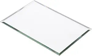 Plymor 4" x 6" Rectangle, 3mm Thick Beveled Glass Mirror, Pack of 12