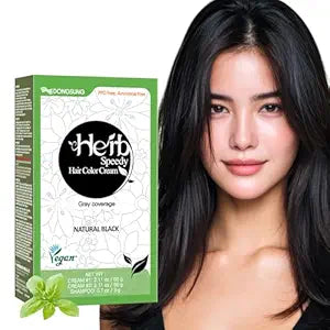 Herb Speedy Color Cream (Natural Black, 1 Pack) – Korean Herbal Vegan Hair Dye