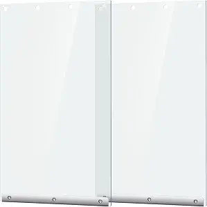 Ripeng 2 Pcs Dog Door Replacement Flaps 9.85 x 17.9 Inch Compatible with Dog Door Model DSRWXL, Fit Dogs up to 65 lbs, Clear Flexible Weatherproof Pet Supplies Home Flap, Easy to Install