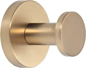 TUNNY 5 Pack Round Towel Hooks-Champagne Gold Modern Coat Hooks Shower Towel Hooks for Bathroom Kitchen Home Storage