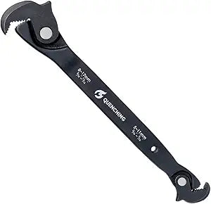 QUENCHING Self-Adjusting Crowfoot Wrench, 517mm (3/1611/16), Slim Profile for Tight Spaces, Single Tool Alternative for Tight-Access Fasteners