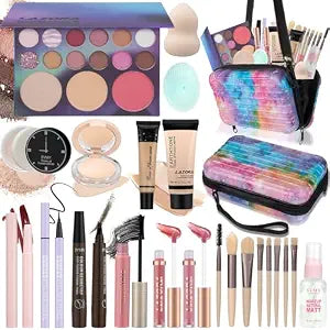 Makeup Kit for Teens Makeup Gift Set for Beginners Teenager Makeup Sets Travel Makeup Kits for Teenagers Girls 14-16 Make Up Kit for Teen & Girls