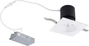 Patriot 3in LED Square Recessed Light 5-CCT Selectable 12W 1,050 Lumens 120V-277V Universal in White