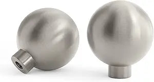 Goldenwarm 30 Pack Brushed Nickel Cabinet Knobs Brushed Satin Nickel Knobs for Dresser Round Ball Kitchen Drawer Hardware Single Hole