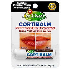 Dr. Dan's Cortibalm 1-Pack Medicated 1% Hydrocortisone Lip Balm