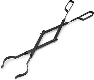 Stanbroil Outdoor Campfire Fireplace Tongs, 26" Long, Log Grabber, Black