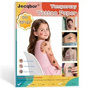 Printable Temporary Tattoo Paper for INKJET Printer, Custom Tattoo Sticker