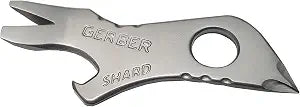 Gerber Shard 7-in-1 EDC Keychain Multitool, Bottle Opener, Pry Bar, Silver
