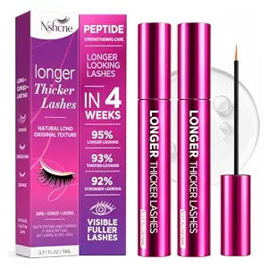 Eyelash Growth Serum-2 Pack Peptides Formula for Fuller Lashes,Brows,10ml A