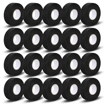 20Rolls Wire Harness Tape 3/4 Inch x 56 FT, Wire Loom Harness Automotive Heat Proof Self-Adhesive Fabric Tape for Electrical Automotive Harness Wrap Protection Insulation Cables Fixed