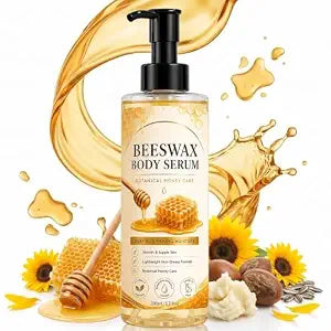 Bees Body Serum - Botanical Honey Body Oil with Jojoba & Vitamin E - Deep Nourishing Moisturizer with Beeswax for Skin - Lightweight Non-Greasy Formula - 6.7 fl oz