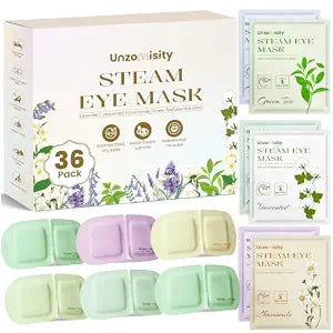 36 Pack Steam Eye Mask, Heated Eye Masks for Dry Eyes