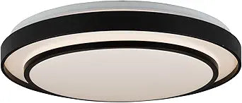 Artcraft AC7403BK Aziza Flush Mount, 1-Light 45 Watts, Black