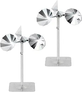 OFFO 2 PCS Bird Scare Reflective Device, Bird Reflector Keep Pigeon Woodpeckers and Sparrows Away for Outdoor Use Boats Roofs Gardens