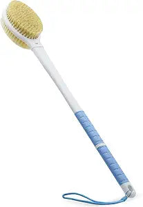 Shower Brush with Soft & Stiff Bristles,Back Scrubber Bath Body Exfoliator