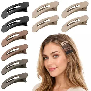 10Pcs Small Flat Hair Clips for Women Thin Fine Hair Flat Claw Clips