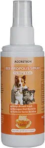 Bee Propolis Spray for Dogs & Cats, Oral Care Spray to Soothe Gums & Freshen Breath, Plant-Based Formula with Calendula & Aloe Vera, 3.4 fl oz for Daily Dental Health Support