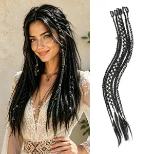 Boho Vibe Clip in Braid Hair Extensions for Women