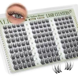 ALICE Natural Lash Clusters Soft Wispy Eyelash clusters Clear Band
