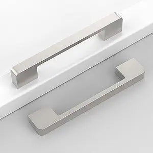 10 Pack 5"(128mm) Brushed Satin Nickel Cabinet Pulls Kitchen Cabinet Handles Drawer Pulls Cupboard Hardware for Cabinets