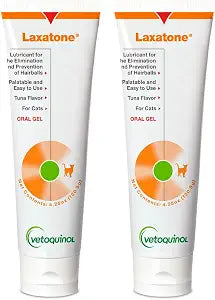 Vetoquinol Laxatone: Oral Hairball Lubricant Gel for Cats  Tuna-Flavored, 4.25oz (2 Pack)
