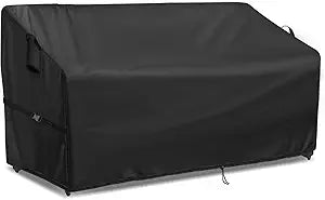 Outdoor Sofa Cover, 82 Inch Waterproof 3-Seater Paito Couch Sectional Sofa Cover, Furniture Covers for Outdoor Seating for Winter- 82" W x 36" D x 37" H,Black