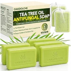 5Pcs Antifungal Soap Bars with Tea Tree Oil