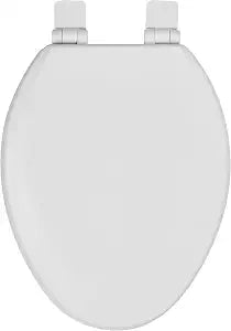 Toilet Seat, Slow Close, Soft Touch, Ultra-Smooth Matte Finish (No Orange-Peel Texture), Premium Moulded Wood, Quick Release, White, PIKLiDS (Elongated)