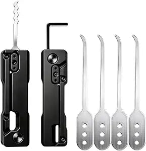 2Pc Lock Pick,LishiLock Pick Kit,Outdoor Multi-Purpose Tool,With Interchangeable Probes,Multi-Functional Home Repair Tool