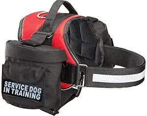 Doggie Stylz Service Dog in Training Harness with Removable Saddle Bag Backpack Harness Carrier Traveling Bag. 2 Patches. Please Measure Dog Before Ordering