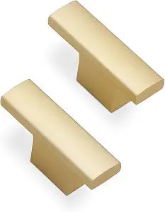 10 Pack Kitchen Cabinet Knobs Brushed Gold Cabinet Knobs Drawer Knobs Solid Kitchen Hardware