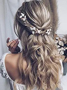 JAKAWIN Wedding Hair Vine Boho Flower Hair Piece Bridal Hair Accessories