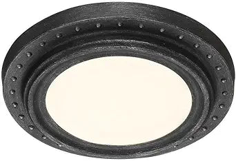 Designers Fountain LED1272-WP Energy Saver Flush Mount, 1-Light LED 14 Watts, Weathered Pewter