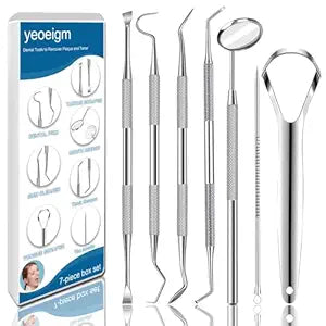 7pcs Dental Tools, Dental Pick Teeth Cleaning Tools Hygiene Kit