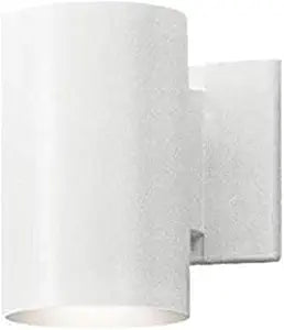 Kichler 9234WH Outdoor Cylinder Wall Mount Sconce, 7 in (Height), White