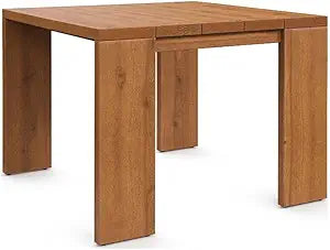Modway Tahoe Acacia Wood Outdoor Patio Side Table in Natural - Ideal as Perfect Porch Furniture or Square Accent Table