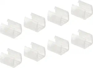 MECCANIXITY LED Mounting Clips Fit 8mm Silicone Neon Strip Lighting 100Pcs