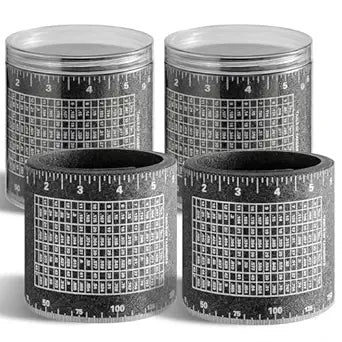 Relaxweex 2 Pack Pipe Wrap Around Flex Angle Pipe Measuring Tool for 6" to 30" Diameter Pipes, Heat Resistant 350f, Pipes Fitting Tool with Storage Box for Welders & Plumbers